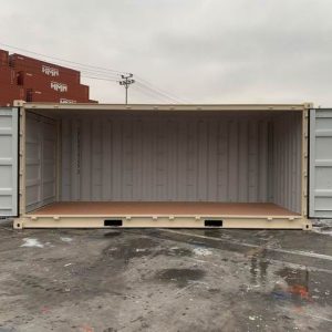 20ft Open Side New Build Shipping Container - Beige - Image 2
