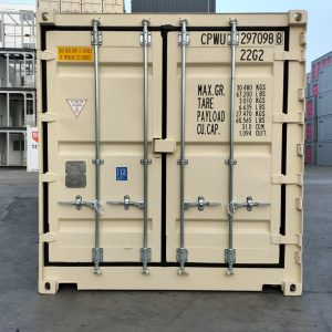 20ft Open Side New Build Shipping Container - Beige - Image 6