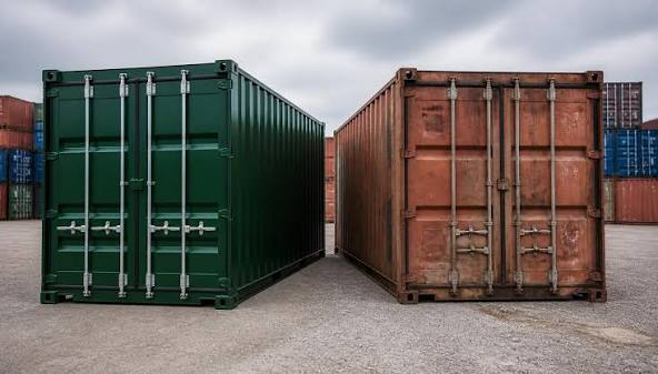 new vs used shipping container in NZ